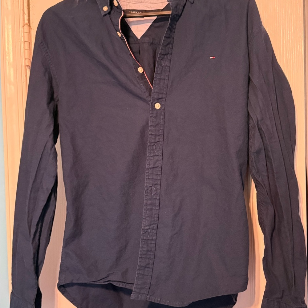 Tommy Hilfiger Men's Navy Blue Shirt